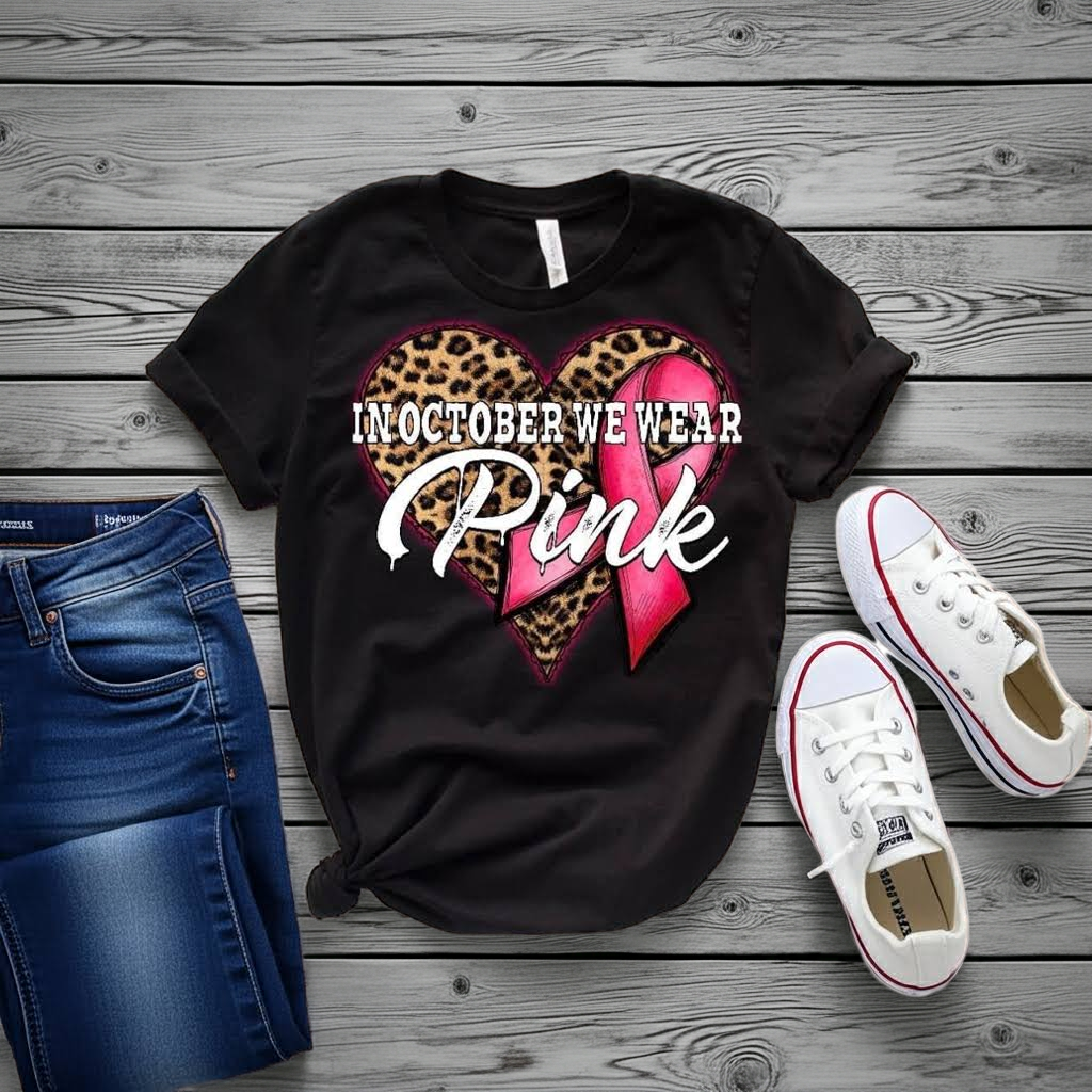 In October We Wear Pink tshirt