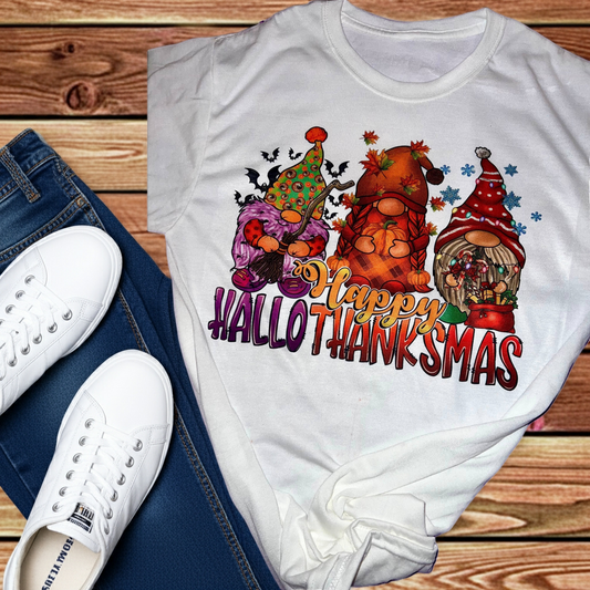 Happy HalloThanksMas tshirt