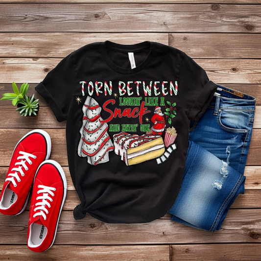 Torn Between Lookin Like a Snack and Eatin One tshirt