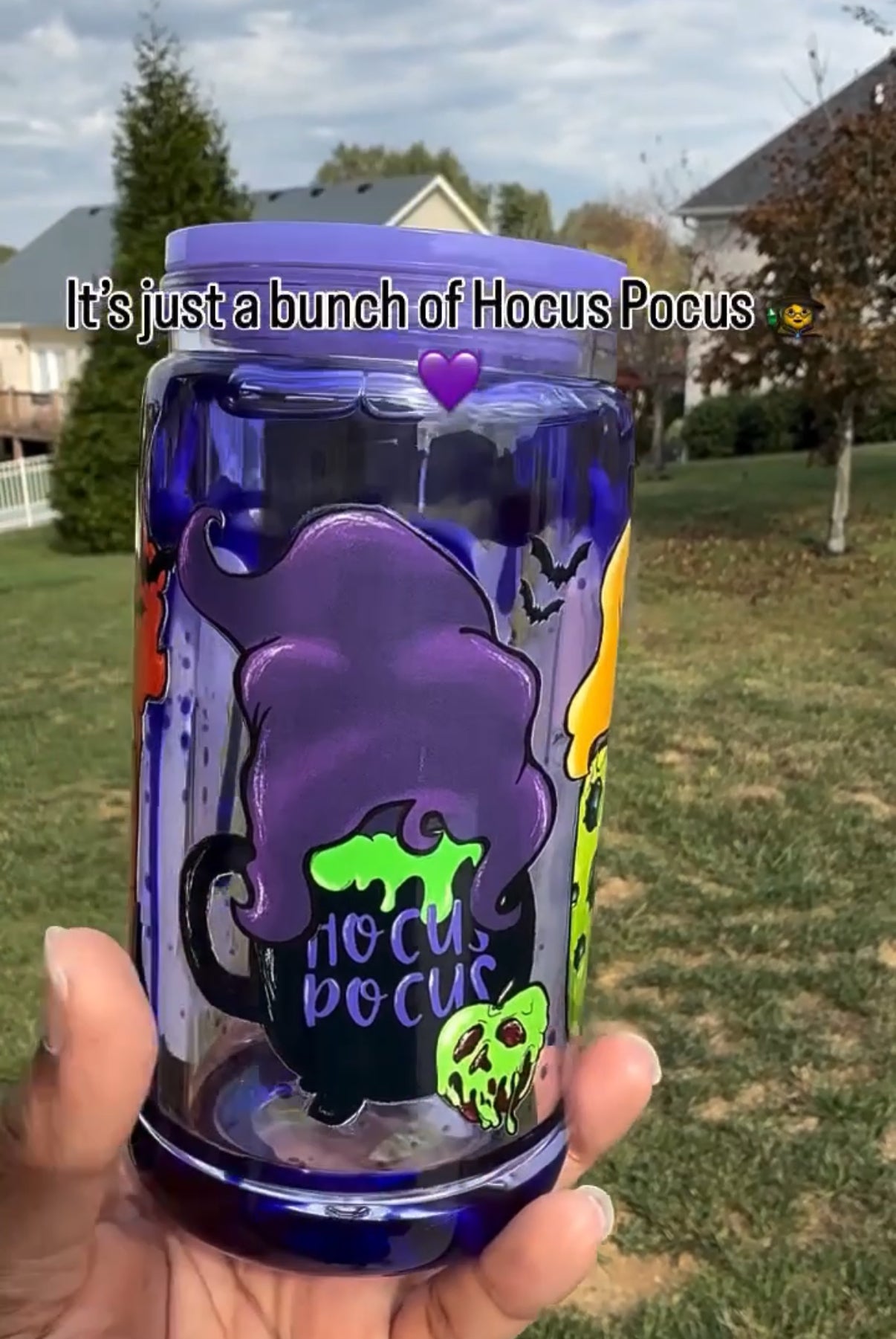 Purple 16oz Lava Lamp cup