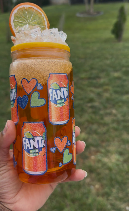 Orange Soda Snowglobe cup