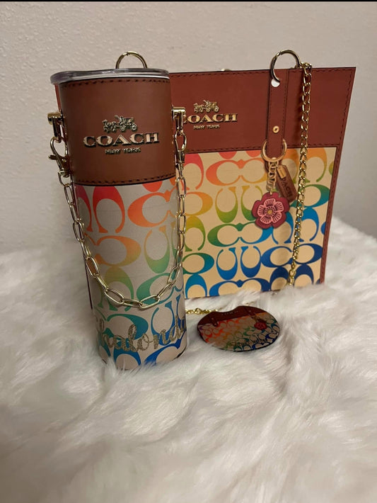 Coach inspired tumbler set