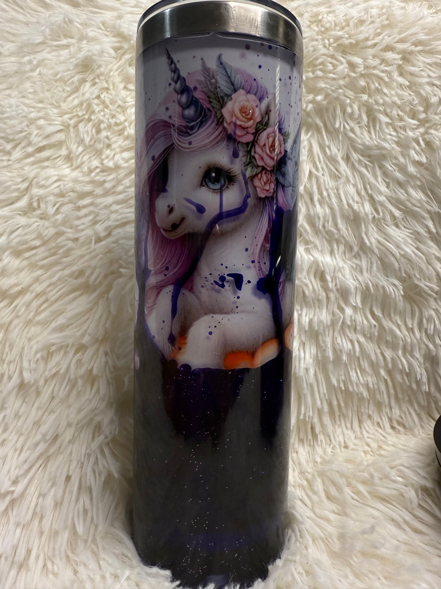 Halloween Unicorn tumbler